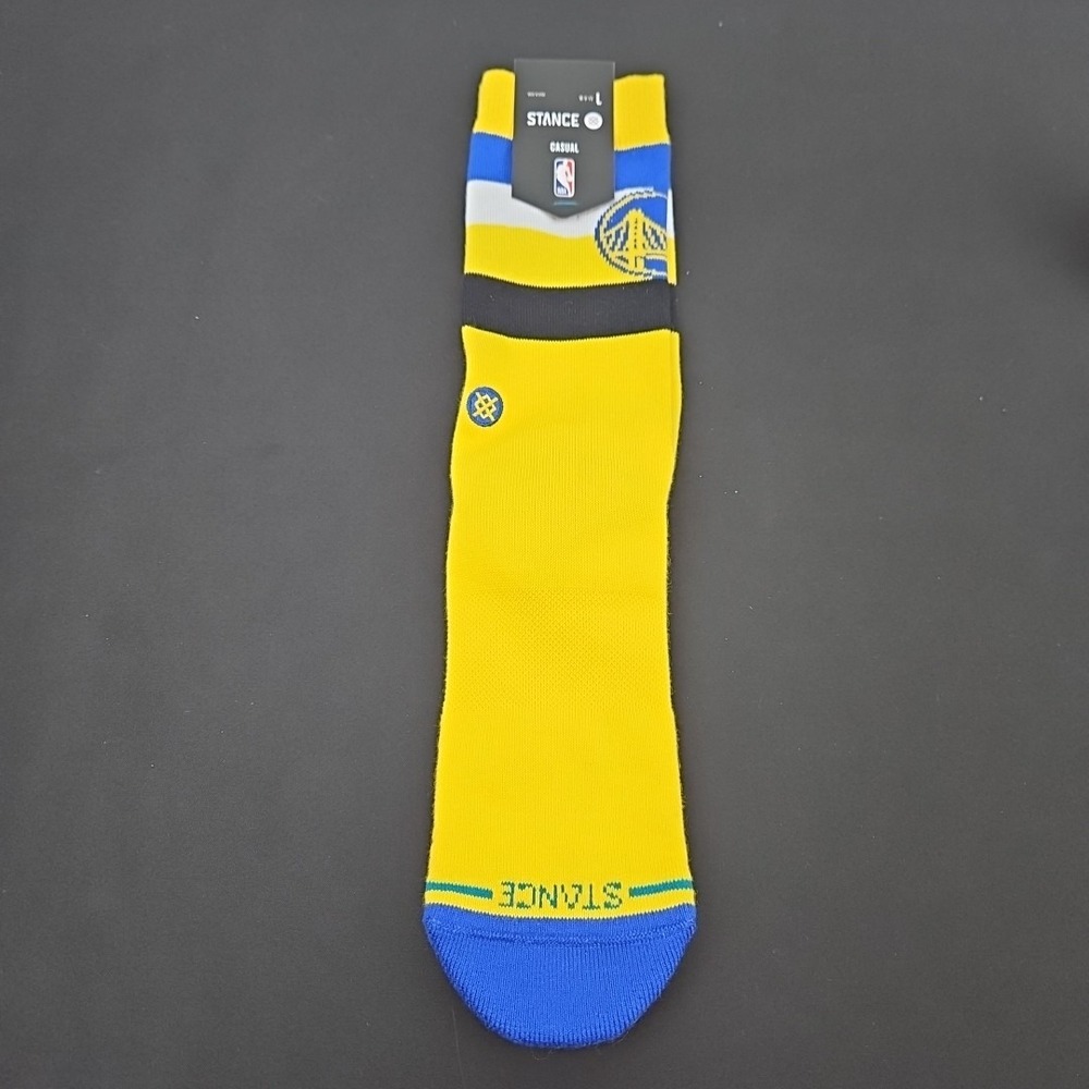 Stance x NBA Golden State‎ Warriors ST Crew Socks Men's Large Size 9-13 New - Picture 3 of 5